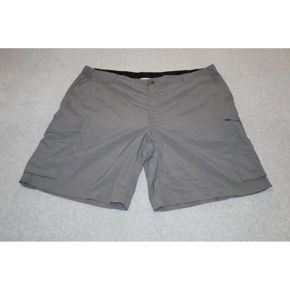 Columbia Zip Cargo Shorts Mens 44 Gray Nylon Hiking Outdoor 10
